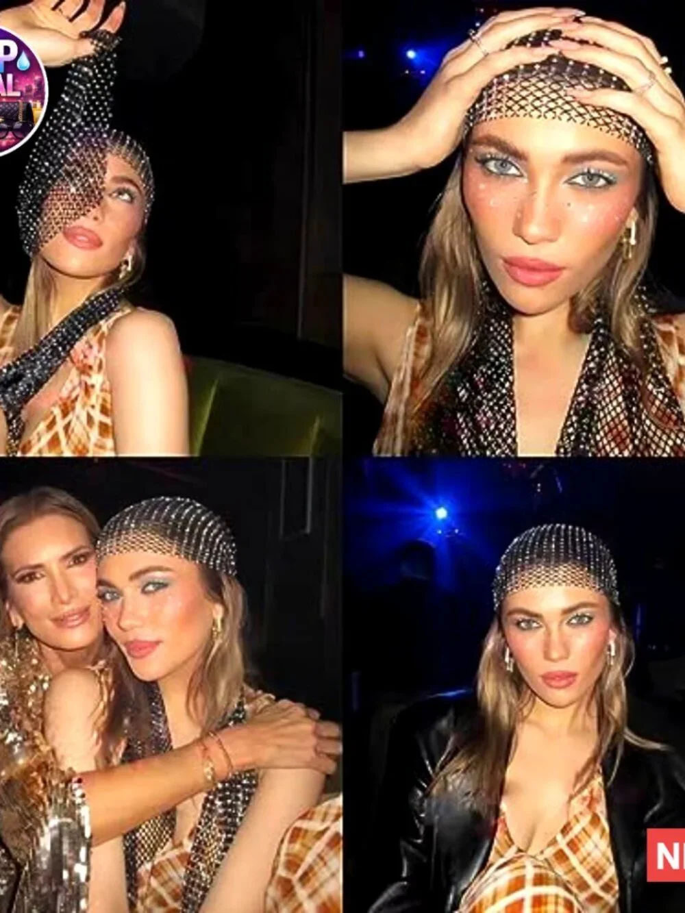 Rhinestone Mesh Headbands, Sparkly Crystal Hair Accessories, Stretchy Headwraps